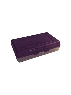 Vintage Purple School Supplies Box